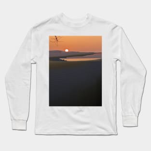 Greek Sunset altered photography Long Sleeve T-Shirt